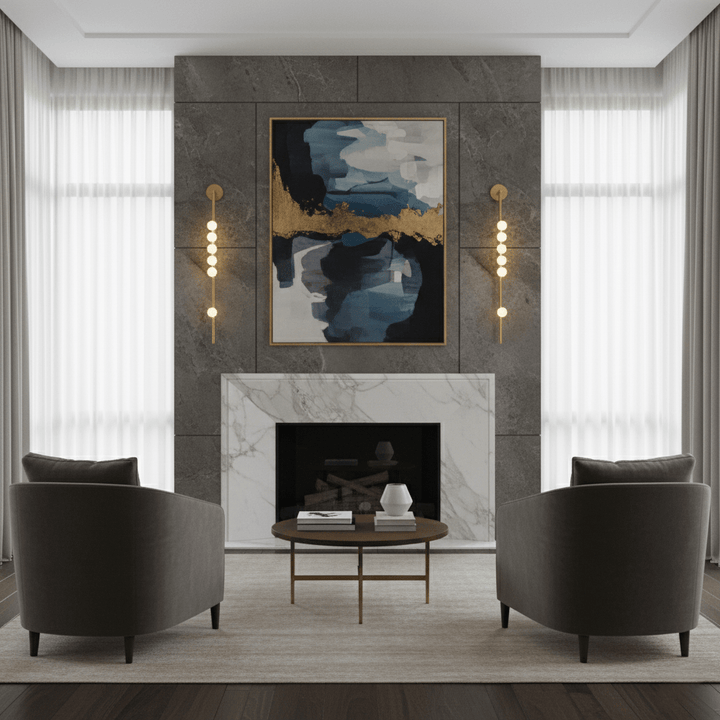 Brass Glass Tube Wall Lamp - Vakkerlight