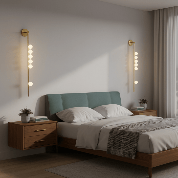 Brass Glass Tube Wall Lamp - Vakkerlight