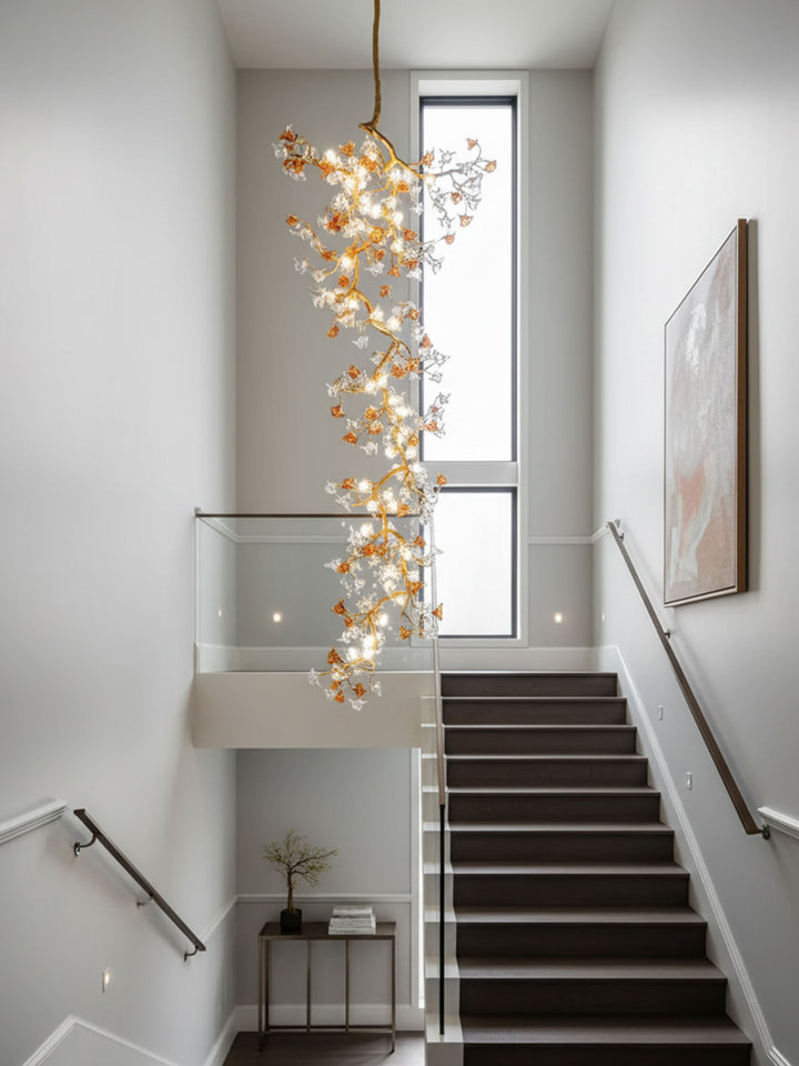 Brass Maple Branch Chandelier - Vakkerlight
