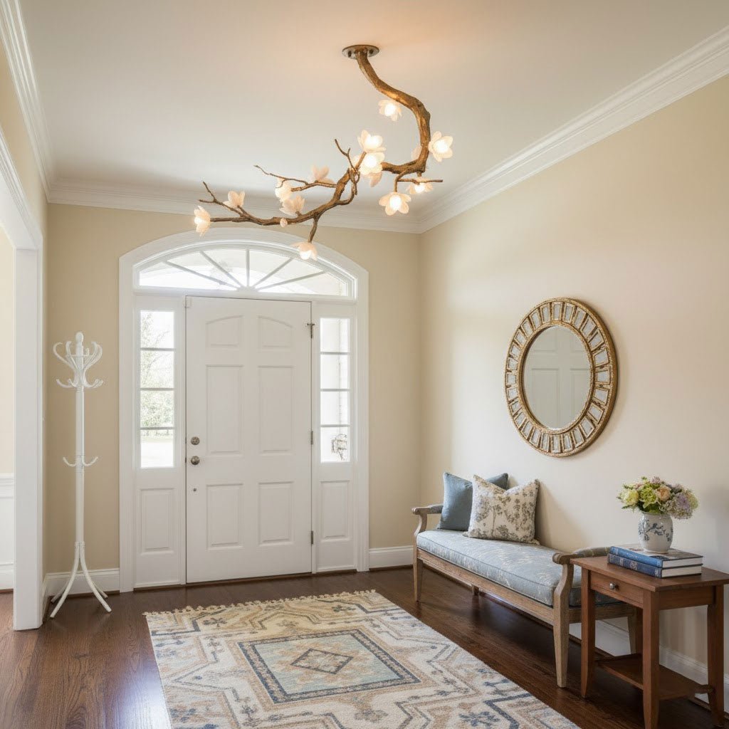 Brass Flower Branch Chandelier - Vakkerlight