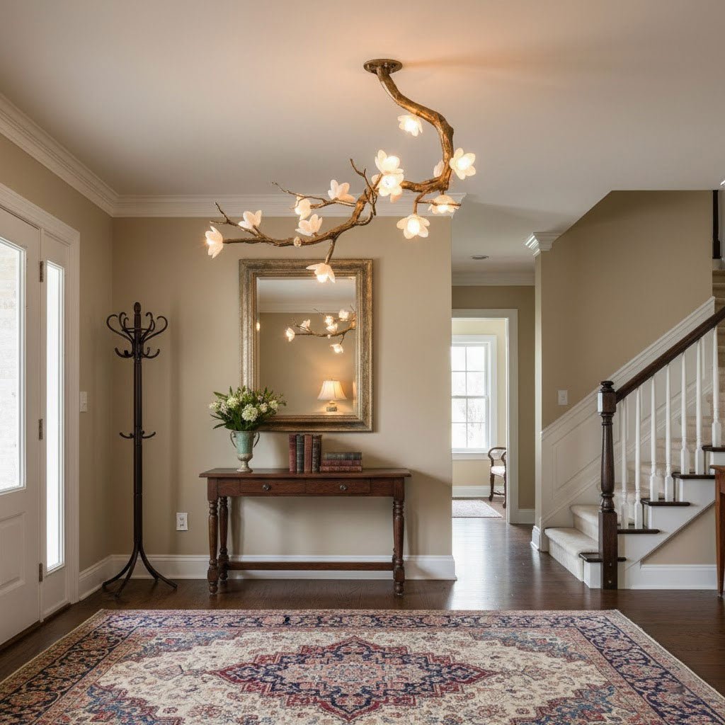 Brass Flower Branch Chandelier - Vakkerlight