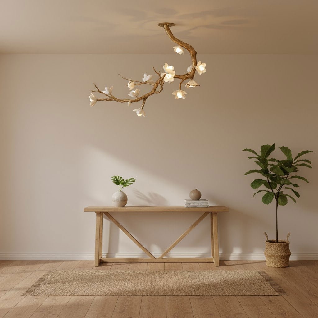 Brass Flower Branch Chandelier - Vakkerlight