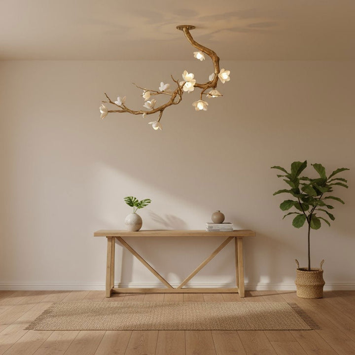 Brass Flower Branch Chandelier - Vakkerlight