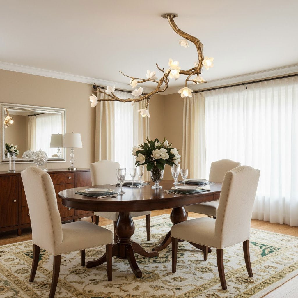 Brass Flower Branch Chandelier - Vakkerlight