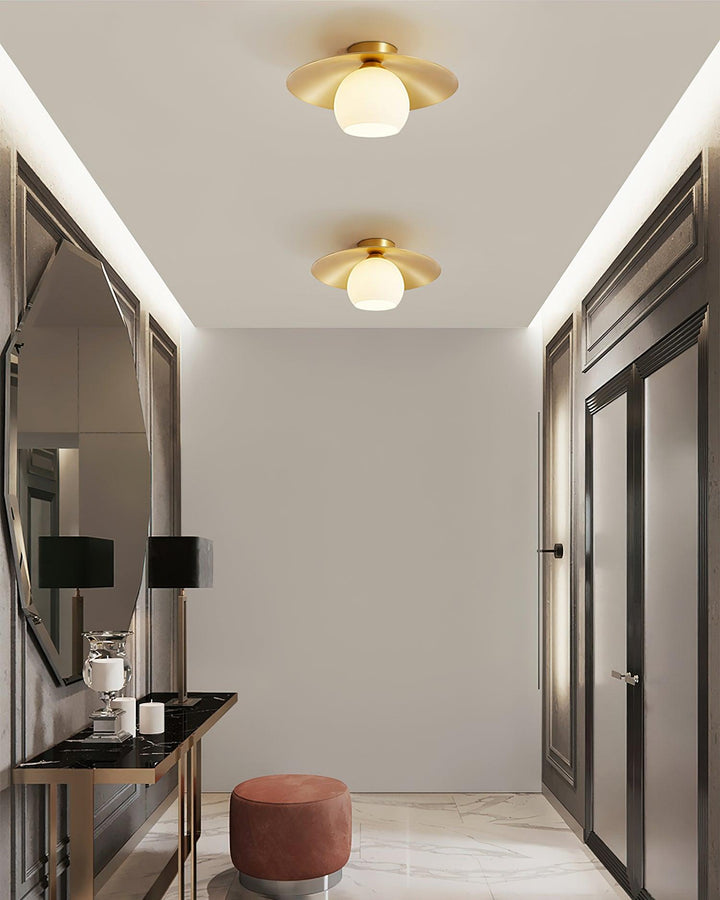 Brass Cap Ceiling Lamp - Vakkerlight