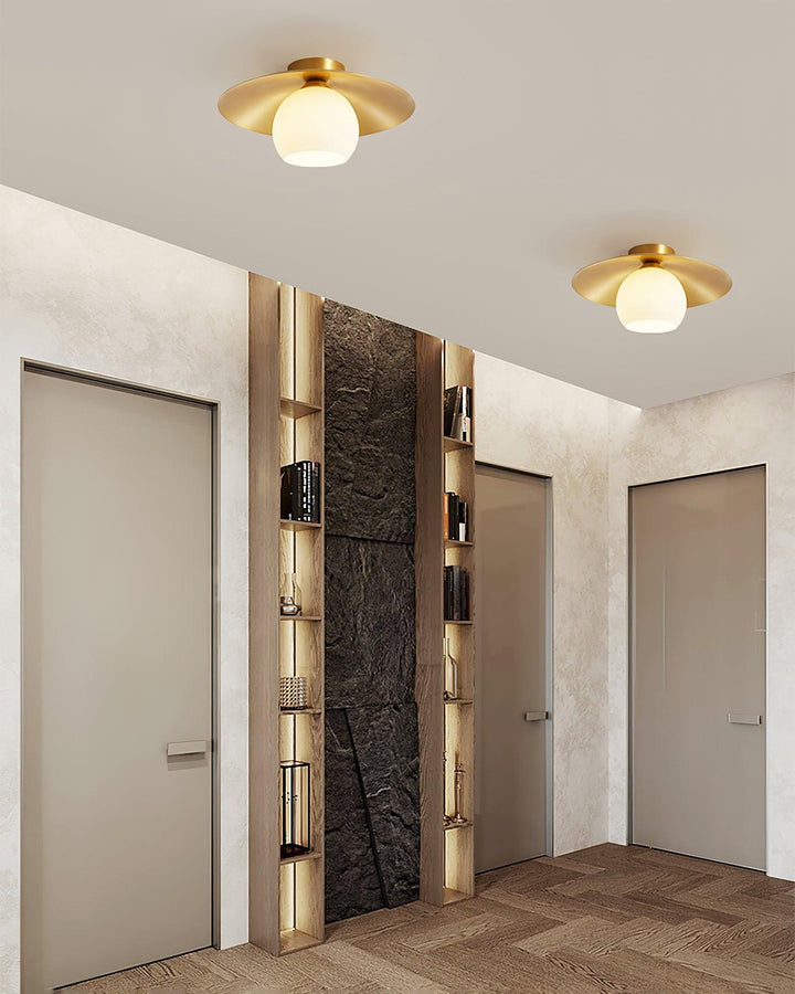 Brass Cap Ceiling Lamp - Vakkerlight