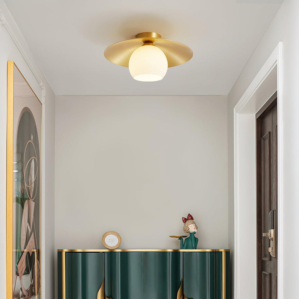 Brass Cap Ceiling Lamp - Vakkerlight