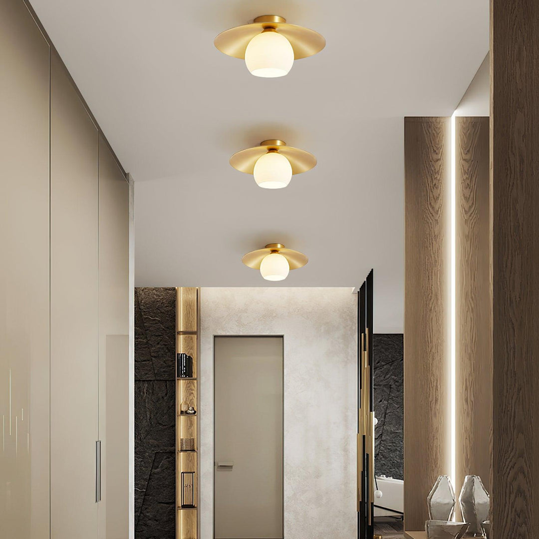 Brass Cap Ceiling Lamp - Vakkerlight