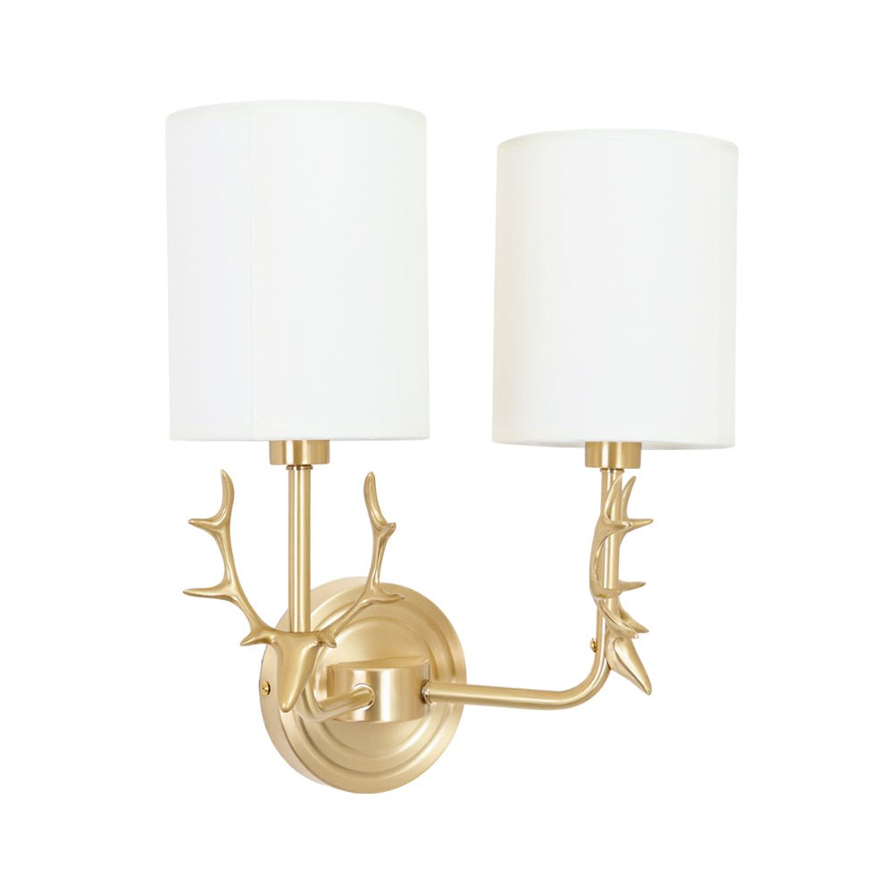 Brass Deer Head Wall Light - Vakkerlight