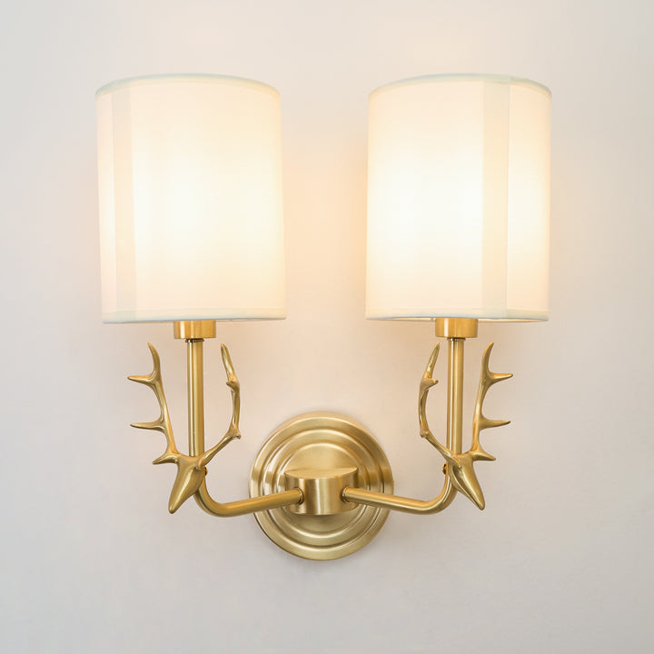 Brass Deer Head Wall Light - Vakkerlight