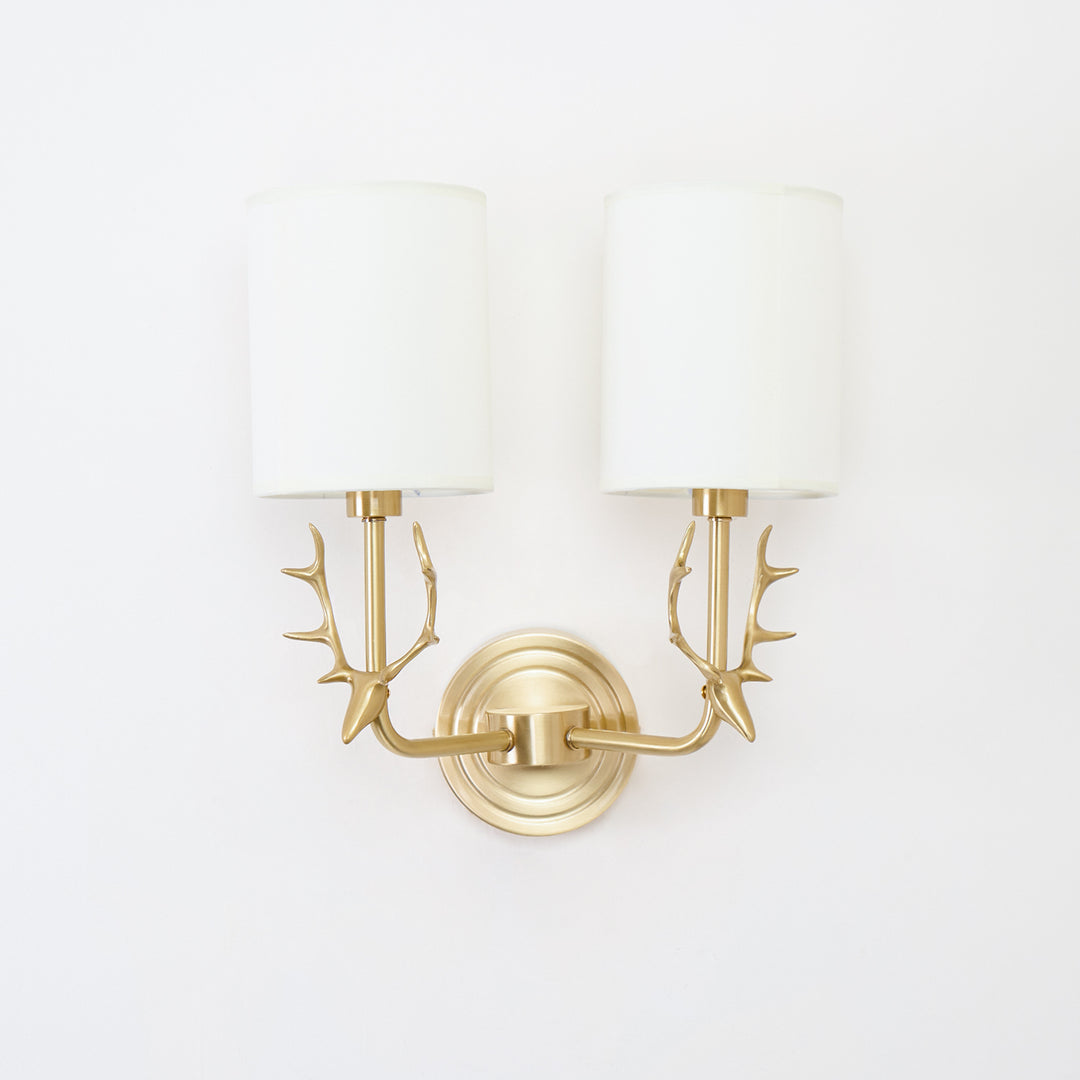 Brass Deer Head Wall Light - Vakkerlight