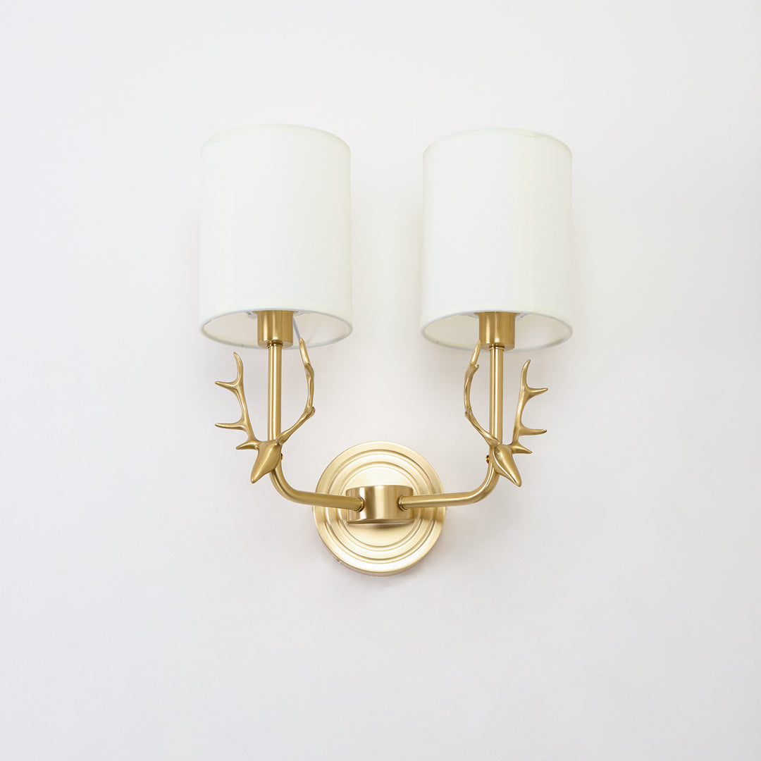 Brass Deer Head Wall Light - Vakkerlight