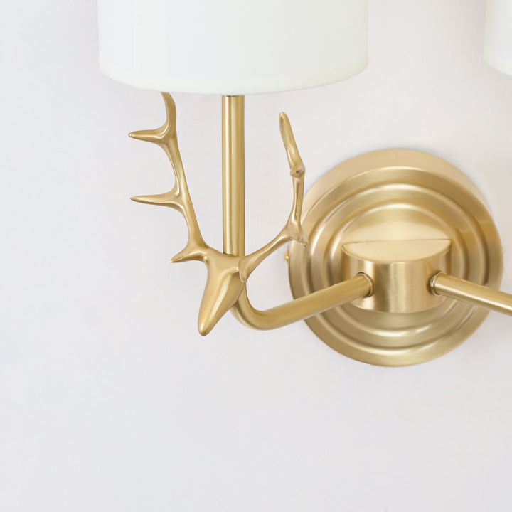 Brass Deer Head Wall Light - Vakkerlight