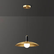 Brass Flared Pendant Lamp