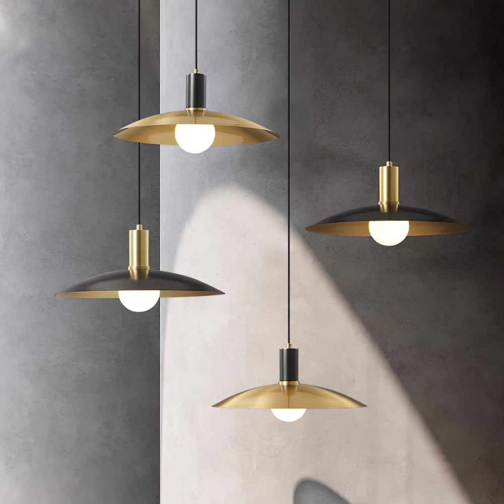 Brass Flared Pendant Lamp - Vakkerlight