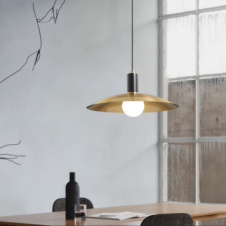 Brass Flared Pendant Lamp - Vakkerlight