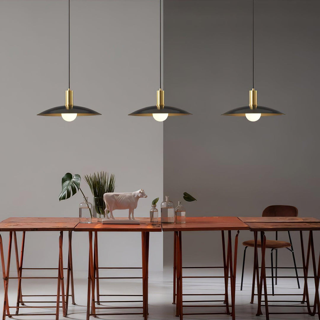 Brass Flared Pendant Lamp - Vakkerlight