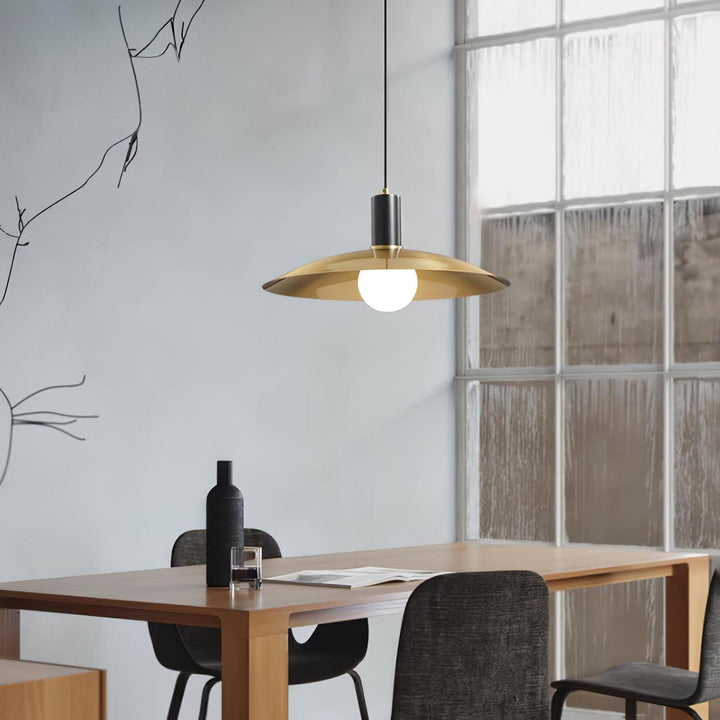 Brass Flared Pendant Lamp - Vakkerlight