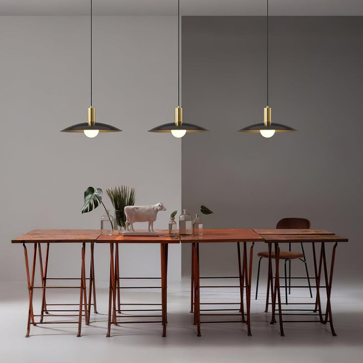 Brass Flared Pendant Lamp - Vakkerlight