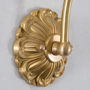 Brass Floral Glass Sconce