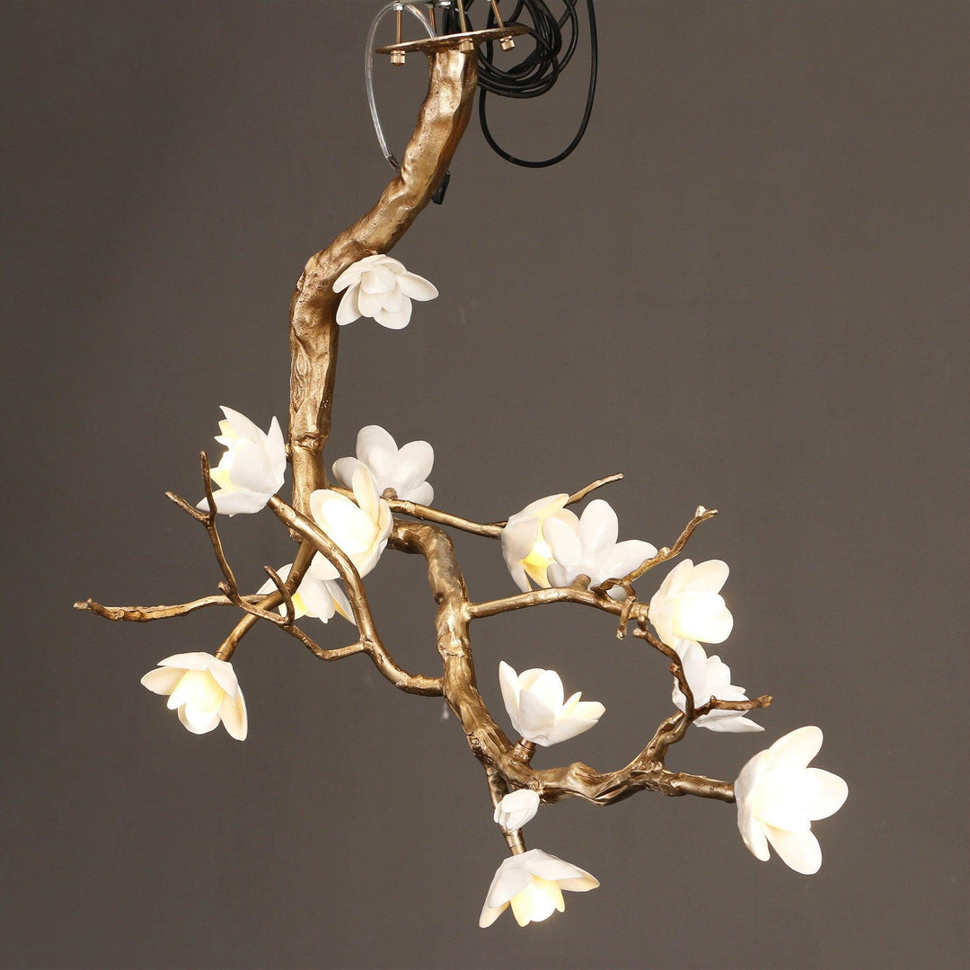 Brass Flower Branch Chandelier - Vakkerlight