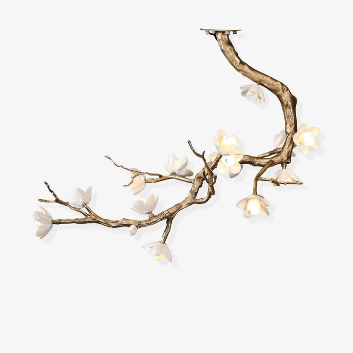 Brass Flower Branch Chandelier - Vakkerlight