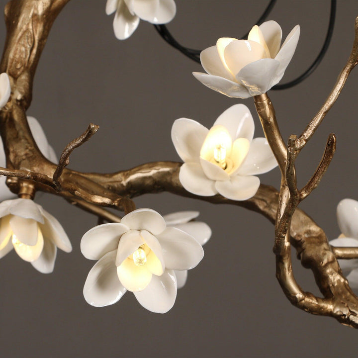 Brass Flower Branch Chandelier - Vakkerlight