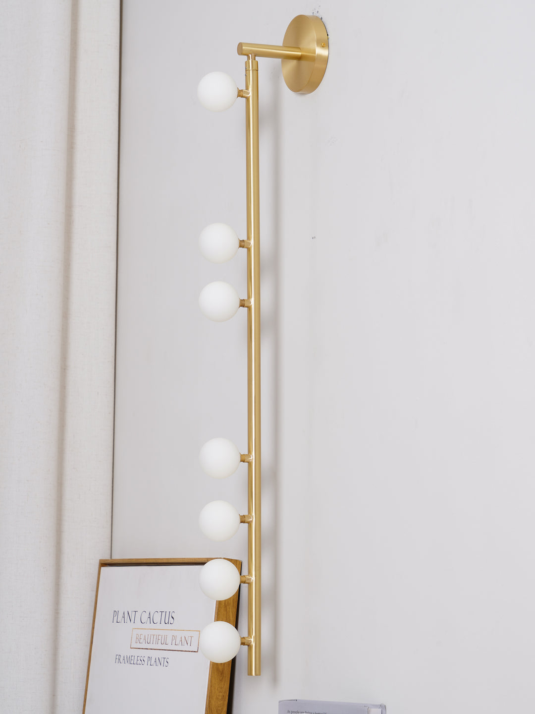 Brass Glass Tube Wall Lamp - Vakkerlight