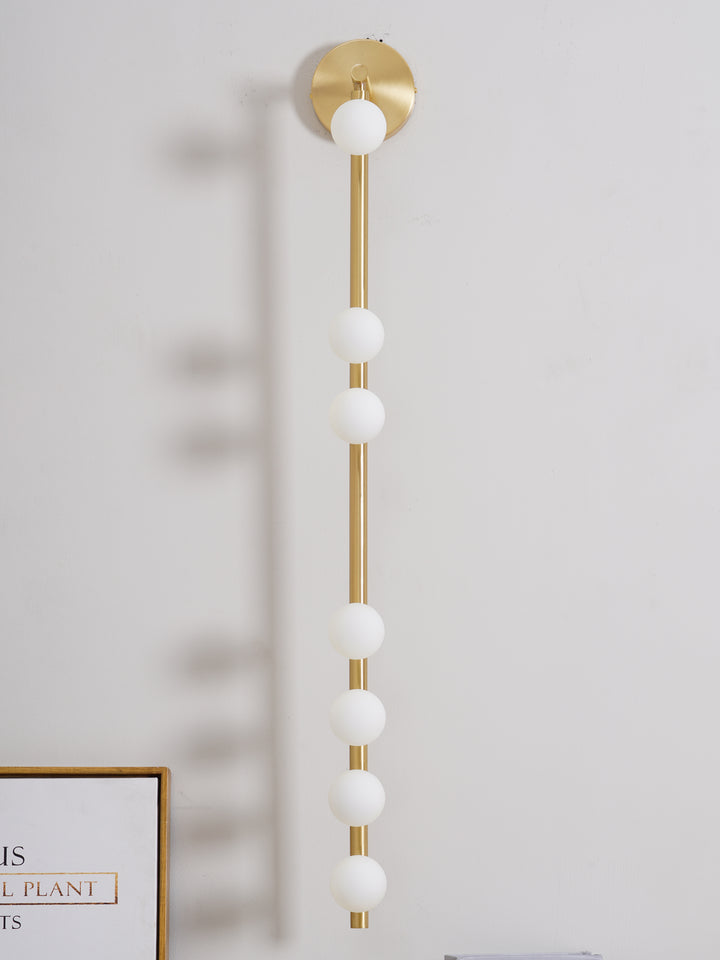 Brass Glass Tube Wall Lamp - Vakkerlight