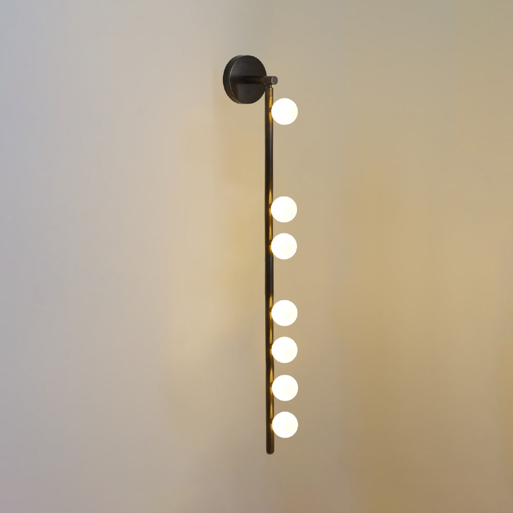 Brass Glass Tube Wall Lamp - Vakkerlight