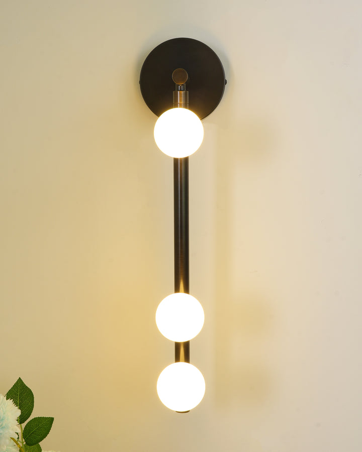 Brass Glass Tube Wall Lamp - Vakkerlight