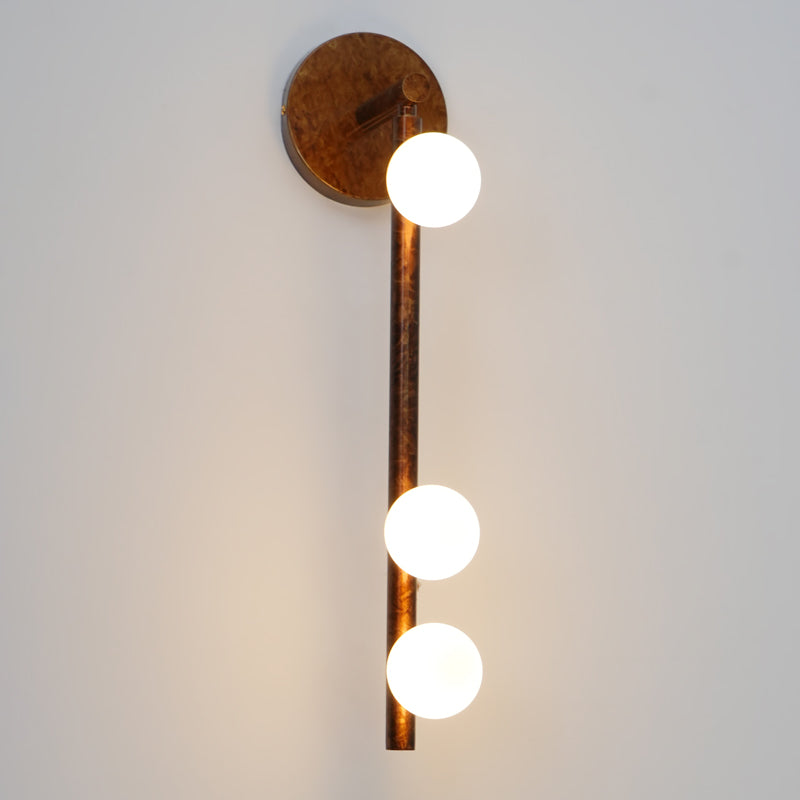 Brass Glass Tube Wall Lamp - Vakkerlight