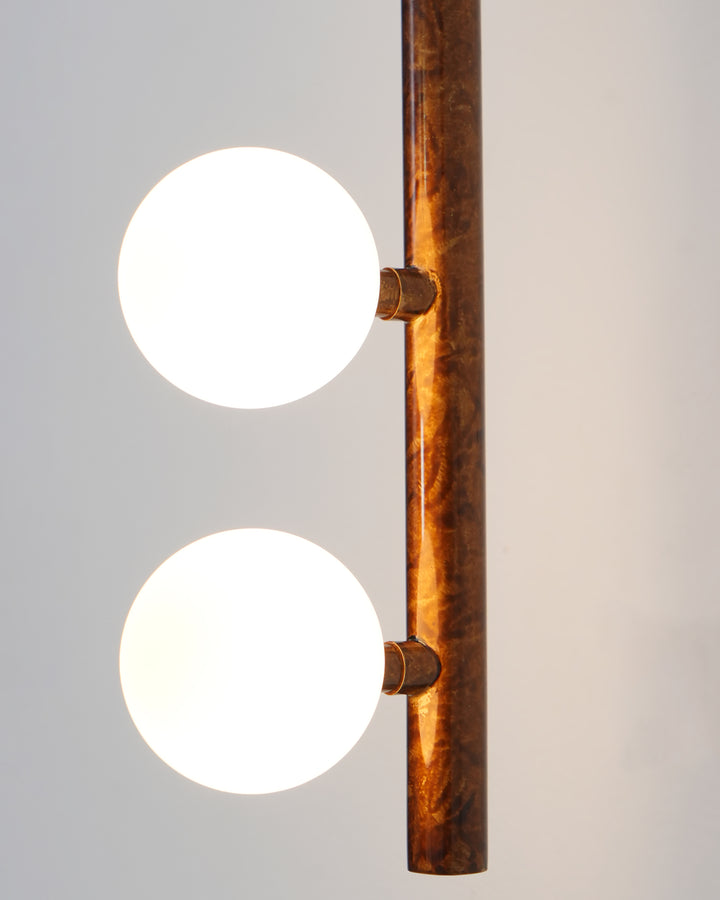 Brass Glass Tube Wall Lamp - Vakkerlight