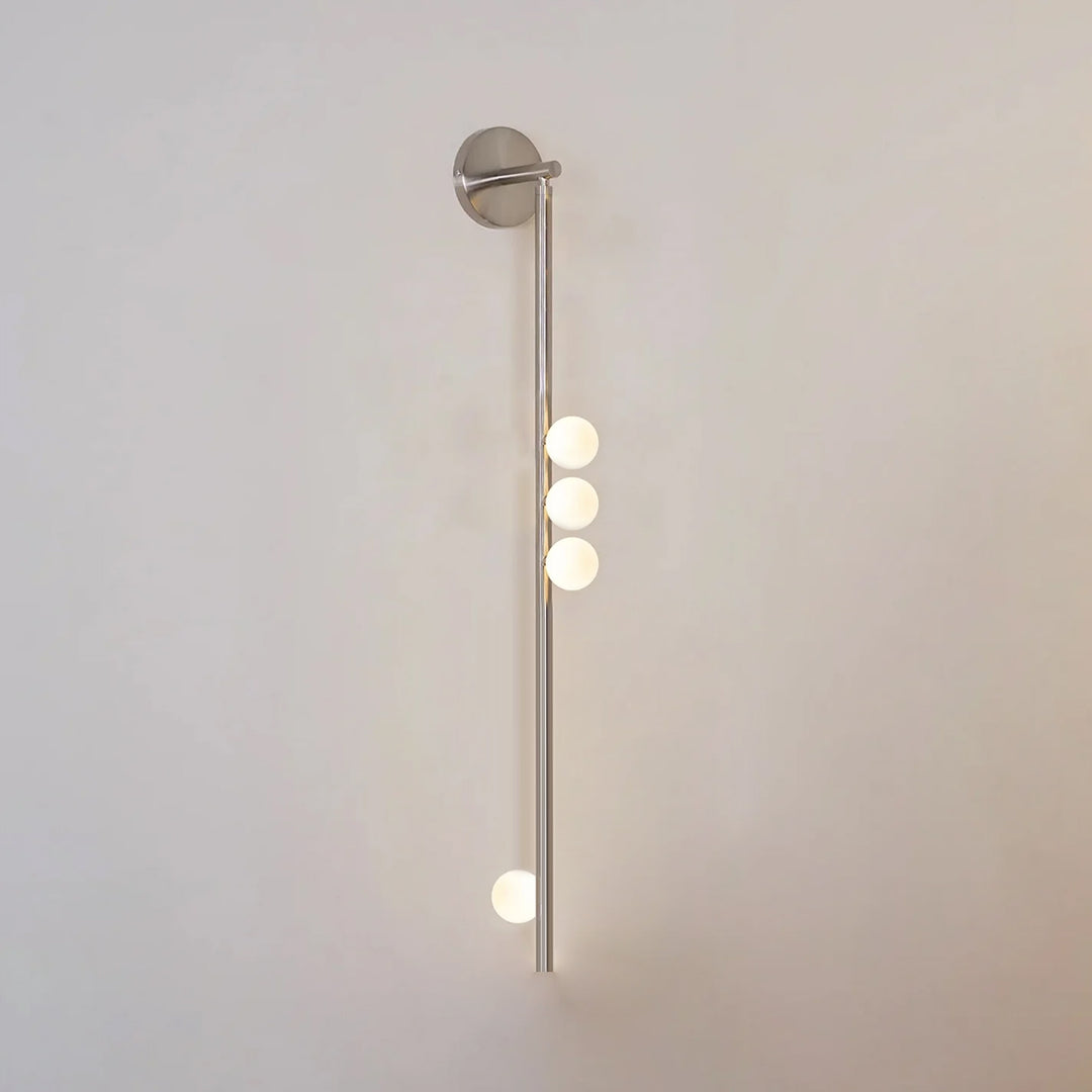 Brass Glass Tube Wall Lamp