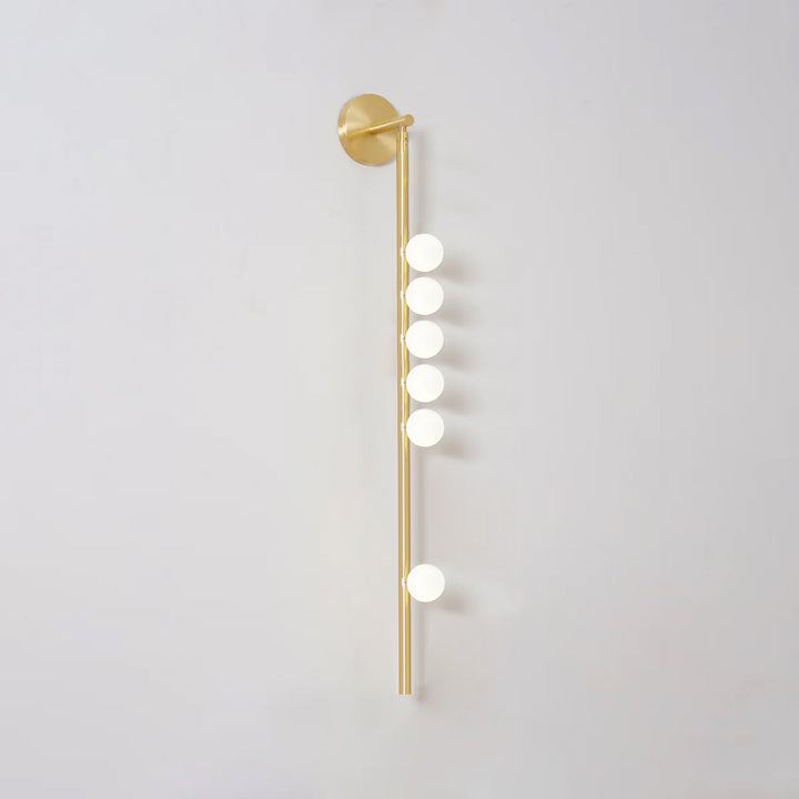 Brass Glass Tube Wall Lamp