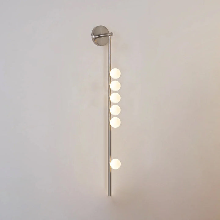 Brass Glass Tube Wall Lamp