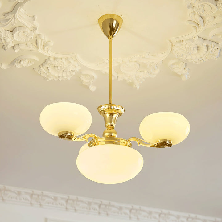 Brass Radiance Orb Chandelier - Vakkerlight