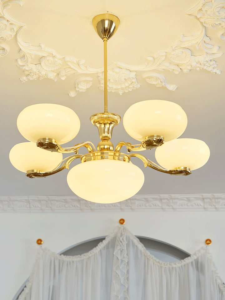 Brass Radiance Orb Chandelier - Vakkerlight