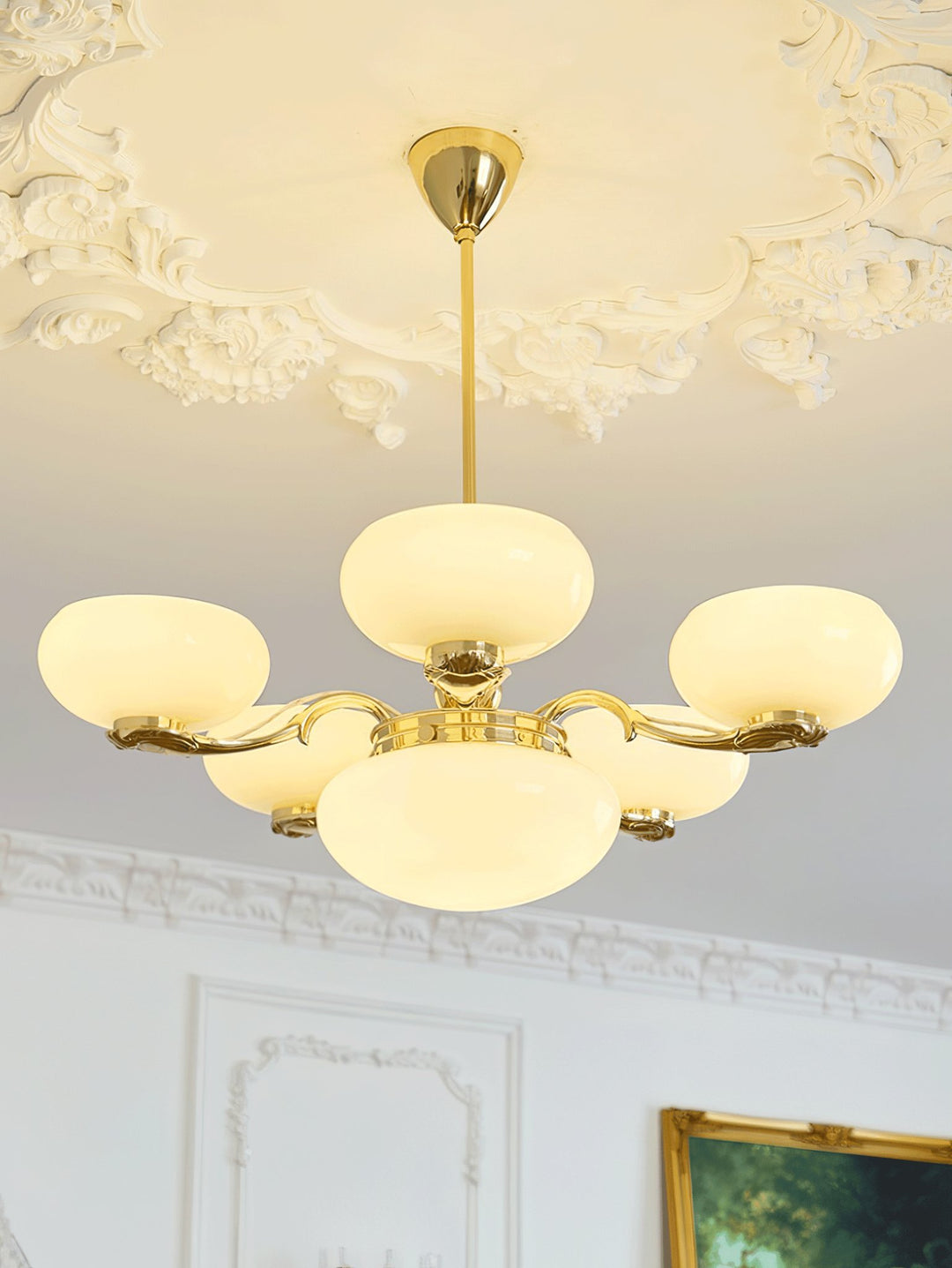 Brass Radiance Orb Chandelier - Vakkerlight