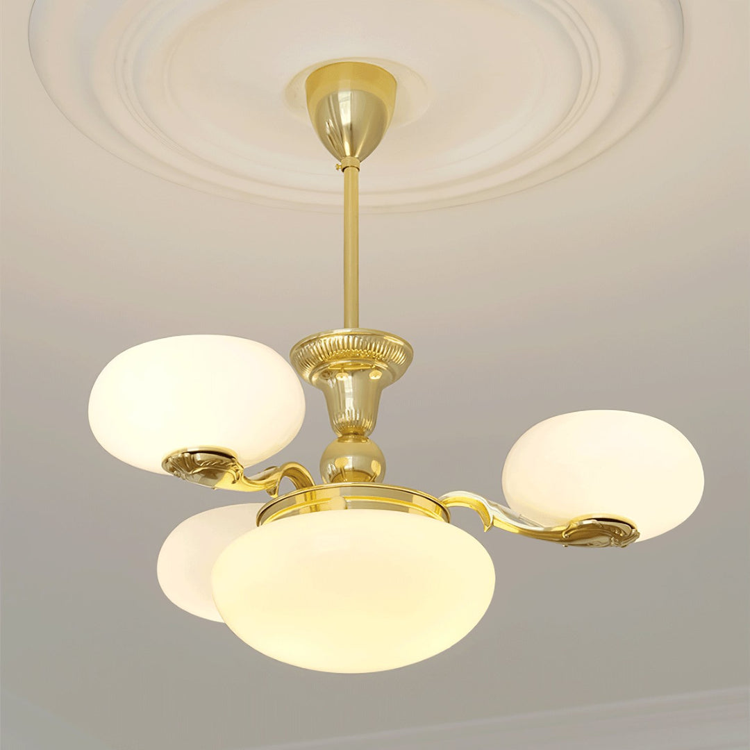 Brass Radiance Orb Chandelier - Vakkerlight