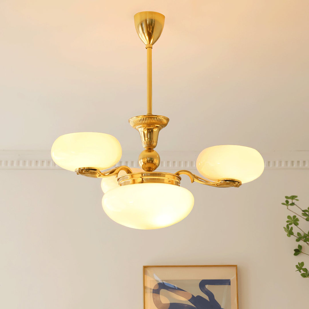 Brass Radiance Orb Chandelier - Vakkerlight