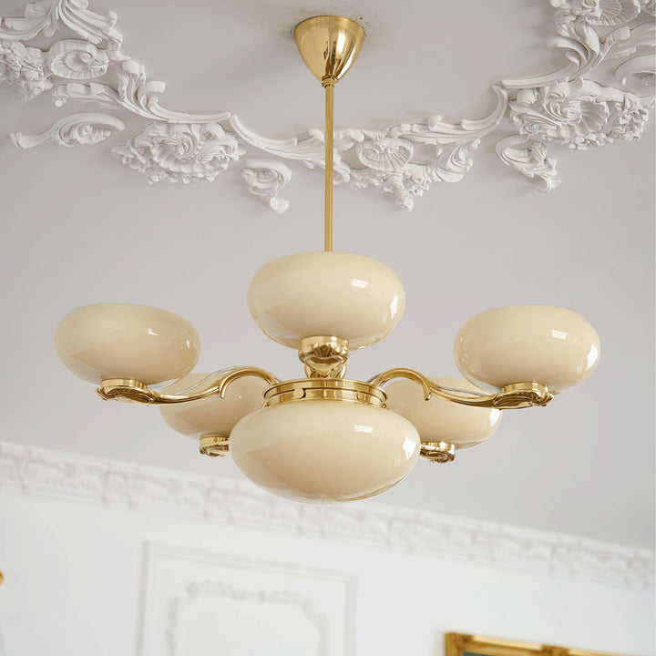 Brass Radiance Orb Chandelier - Vakkerlight