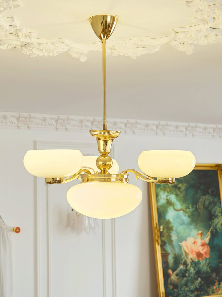 Brass Radiance Orb Chandelier - Vakkerlight