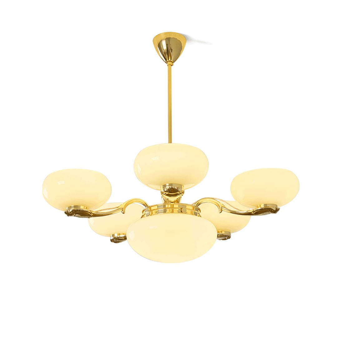 Brass Radiance Orb Chandelier - Vakkerlight