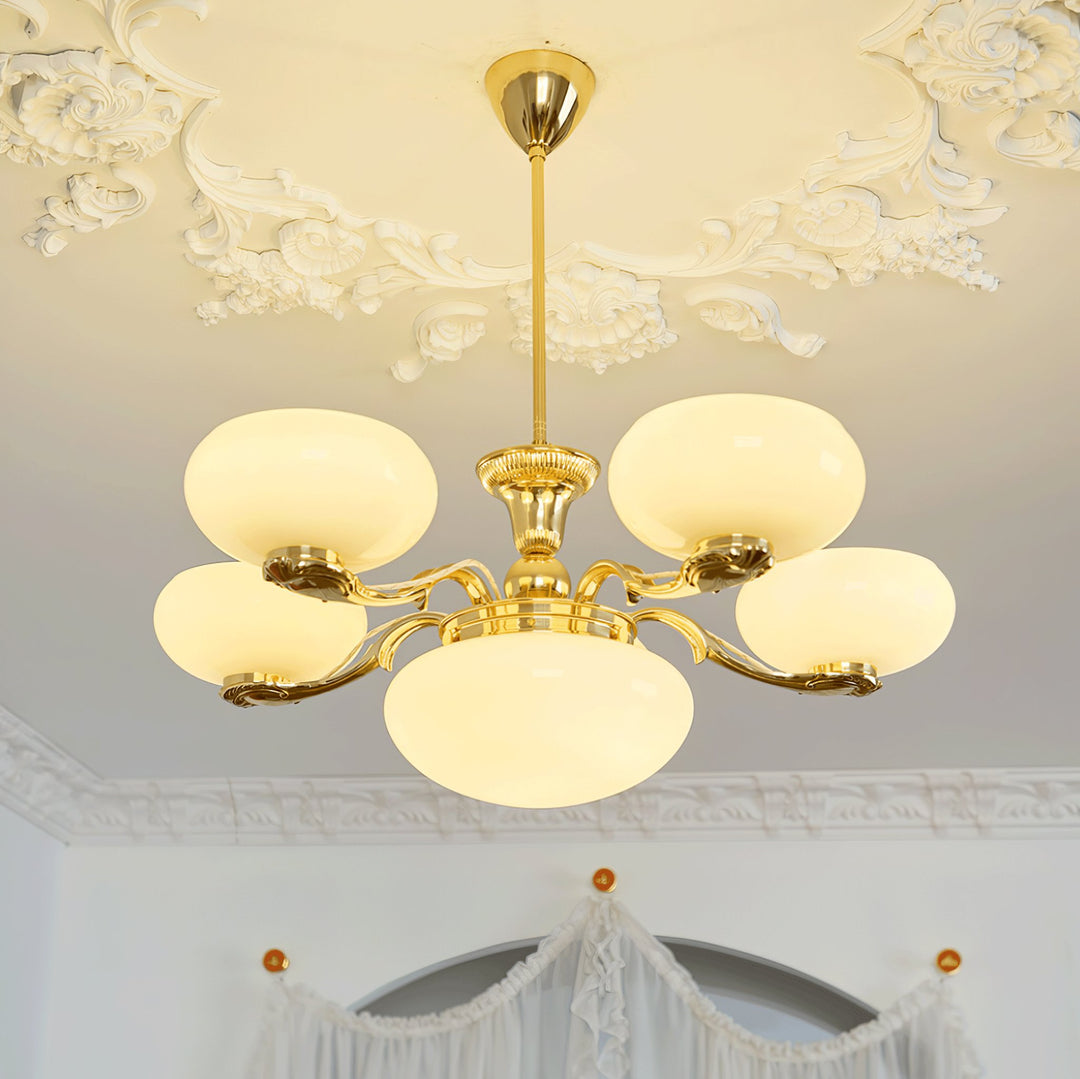 Brass Radiance Orb Chandelier - Vakkerlight