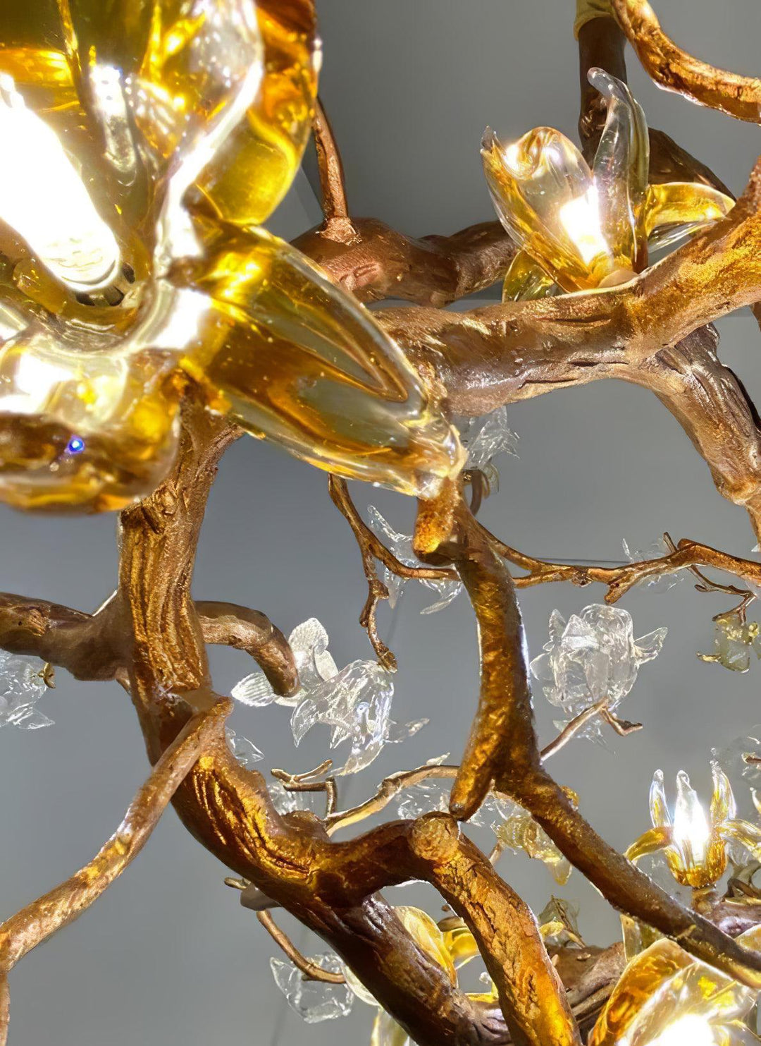 Brass Maple Branch Chandelier - Vakkerlight