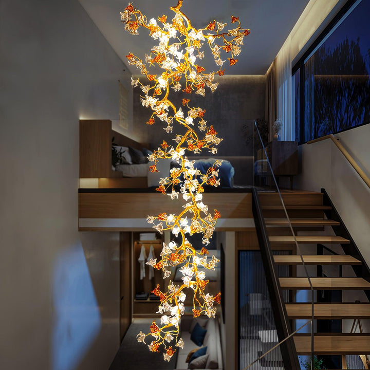 Brass Maple Branch Chandelier - Vakkerlight