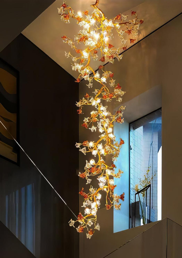 Brass Maple Branch Chandelier - Vakkerlight