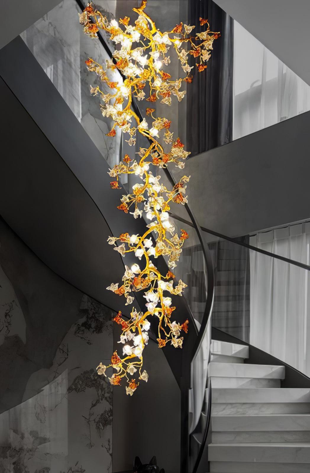 Brass Maple Branch Chandelier - Vakkerlight