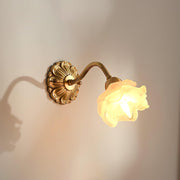 Brass Rose Wall Light - Vakkerlight